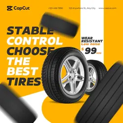Car Tire Promotion Simple