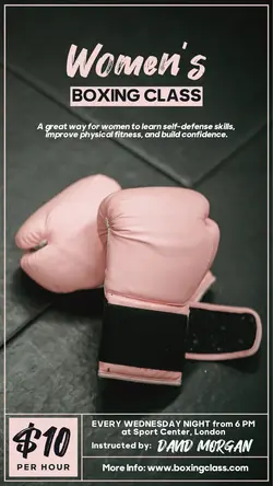 Other Industry Boxing Class Instagram Story