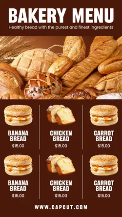 Food Bakery Menu Instagram Story