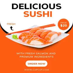 Sushi Food Promotion Instagram Post