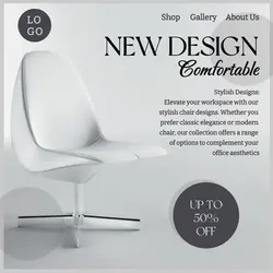 Aestethic Office Chair Instagram Post