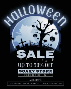 Halloween Sale Instagram Portrait
