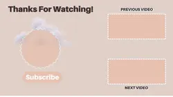 Pink YouTube End Screen