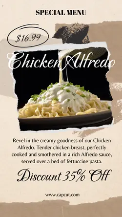 Food Special Menu Tiktok Post