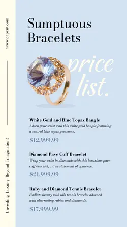 Jewelry & Accessories Bracelet Pricelist