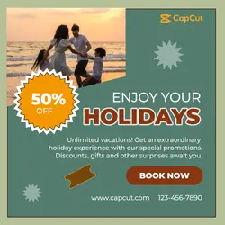 Enjoy Your Holidays Instagram Post