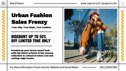 Urban Fashion Sales Twitter Post