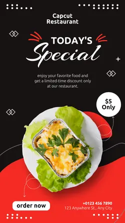 Food Today's Special Promotion Instagram Story