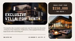 Exclusive Villa for Rent Facebook Ad