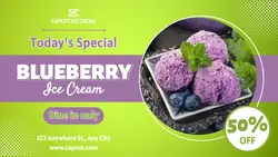 Today's special ice cream green purple promotion product youtube intro