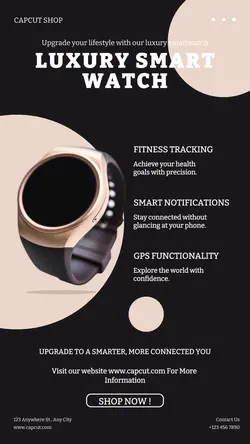 Electronic Smart Watch Product Display