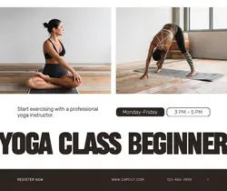 Yoga Class Facebook Post