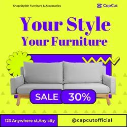 Stylish Furniture Sale for Instagram Post