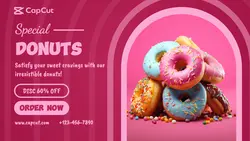 Donut Food Promotion Facebook Cover