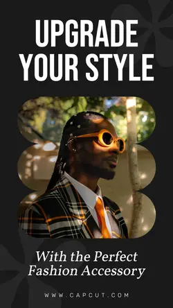 Black Modern Fashion Accessory Instagram Story