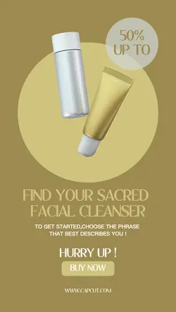 Facial Foam Cleanser Sale Instagram Story