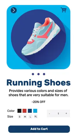 Shoes Mobile Shop Product Display