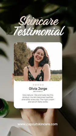 Beauty Product Testimonial Instagram Story