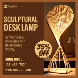 Household Desk Lamp Promotion Instagram Post