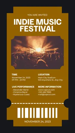 Music Festival Invitaion Instagram Story