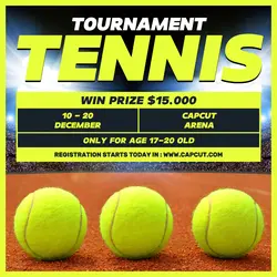 Sport Tournament Tennis Instagram Post