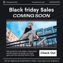 Black Friday Coming Soon Instagram Post