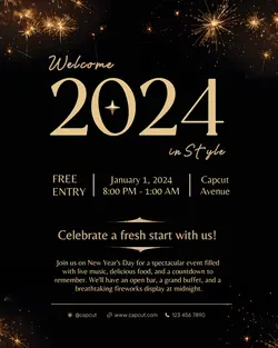 New Year's Day Event Instagram Portrait