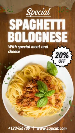 Special Spaghetti Promo Instagram Story