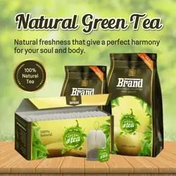 E-commerce Food Natural Green Tea Product Display