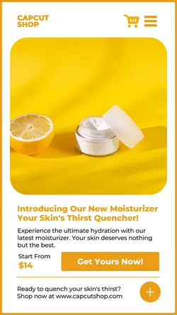 Skincare Moisturizer Product Promotion Instagram