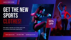 Sports Clothes Promotion Twitter Post