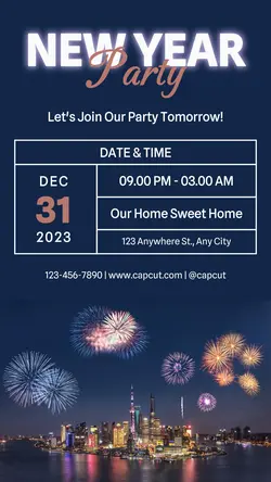 Other Industries New Years Party Instagram Story