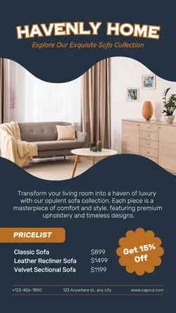 Navy Furniture Pricelist Instagram Story