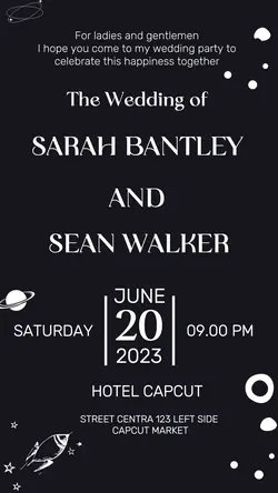 WEDDING INVITATION