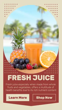 Food Fresh Juice Display Instagram Story