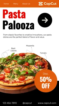 Food Pasta Palooza Promotion TikTok Post
