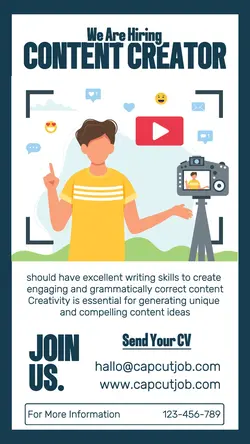 Business Hiring Content Creator Instagram Story