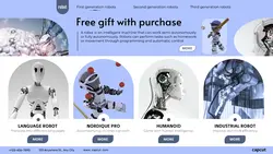Internet Robot Product display Minimalist