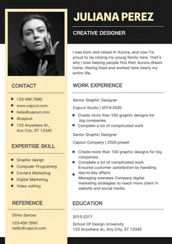 Business Resume Creative Designer