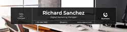 Modern Minimalist Corporate Personal Profile LinkedIn Banner