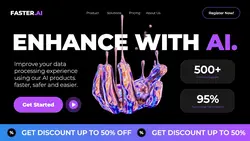Black and Purple Modern Artificial Intelligence Website