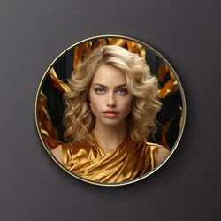 Non-marketing IG Photo Profile Tiny Round Gold
