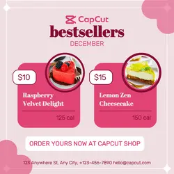 Food Bakery Best Selling Product Instagram Post