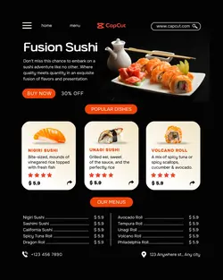 Sushi  Promotion Instagram Portrait