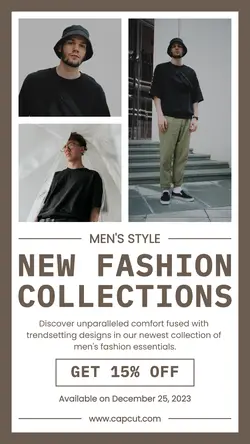 Fashion Mens Style Promotion Instagram Story