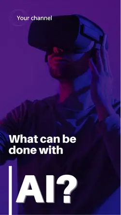AI Technology Speech Youtube Thumbnail 