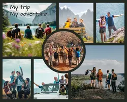 Non-marketing photo collage my trip my adventure