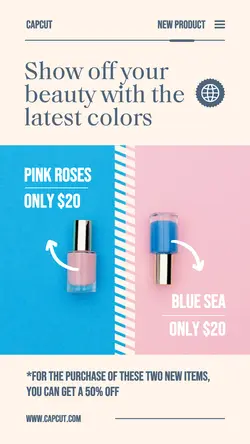 Beauty Nail Polish Latest Color Promotion