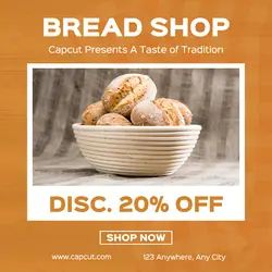 Simple Bread Sale Instagram Post