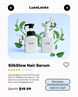 Hair Product Promotion Instagram Portrait Blue
